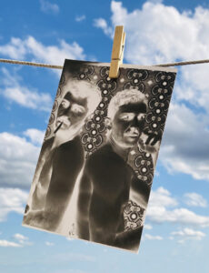 Négatif portrait argentique noir et blanc afghan box 2023