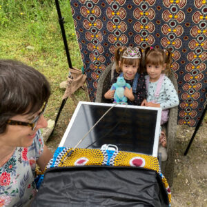 Making of portrait afghan box 2022